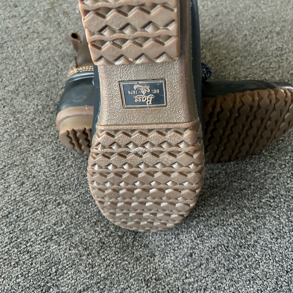 G.H. Bass & Co Lace‎ Up Rain Duck Boots with zippers Size 8 - Picture 10 of 11